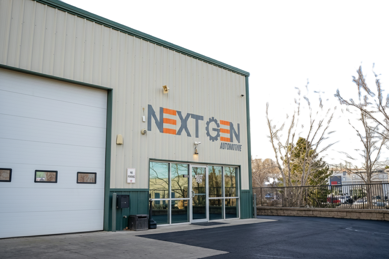 NextGen Automotive shop front in Englewood, Colorado